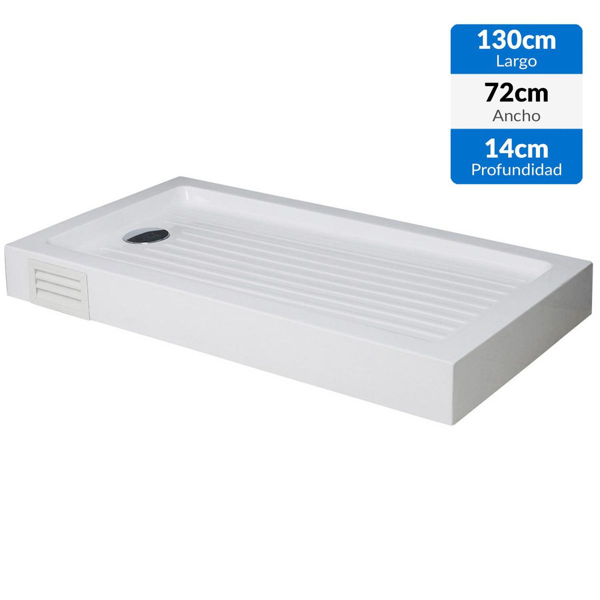 BRIGGS - Receptáculo acril c/registro 130x72cm