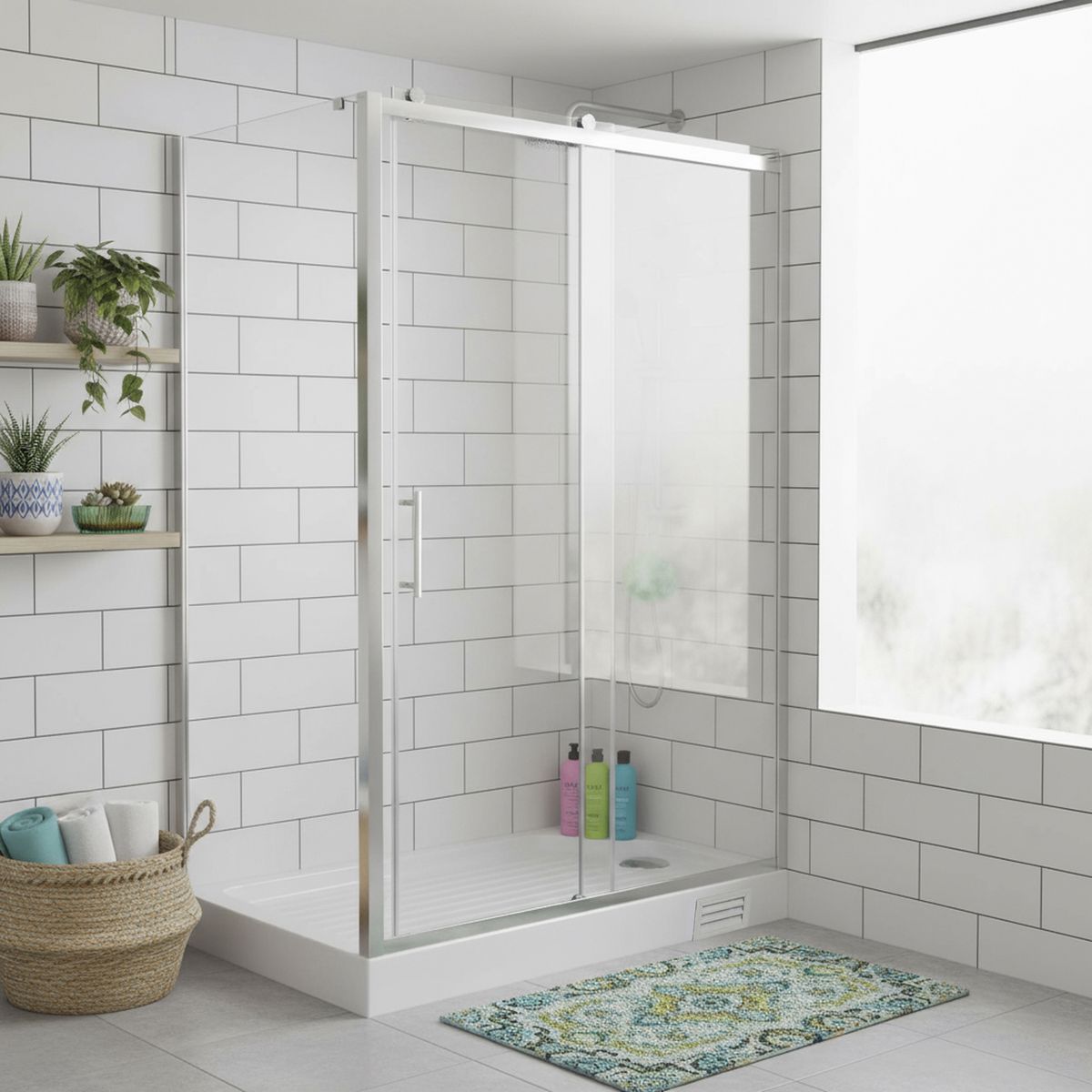 BRIGGS - Receptáculo acril c/registro 150x72cm