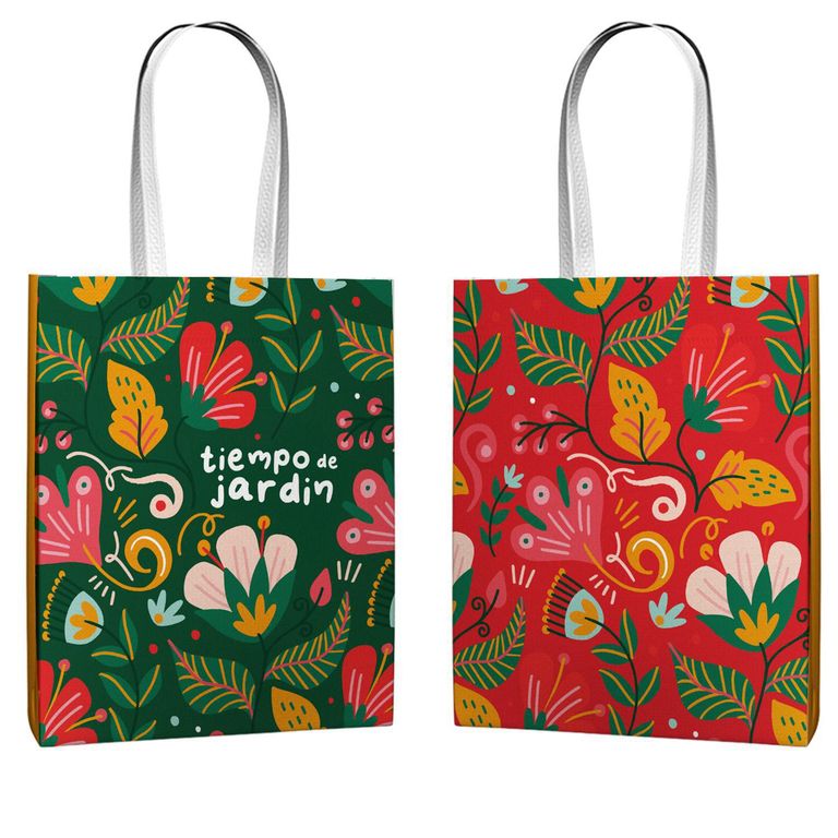 Bolsa Reutilizable 37X40X12 Tiempo de Jardín