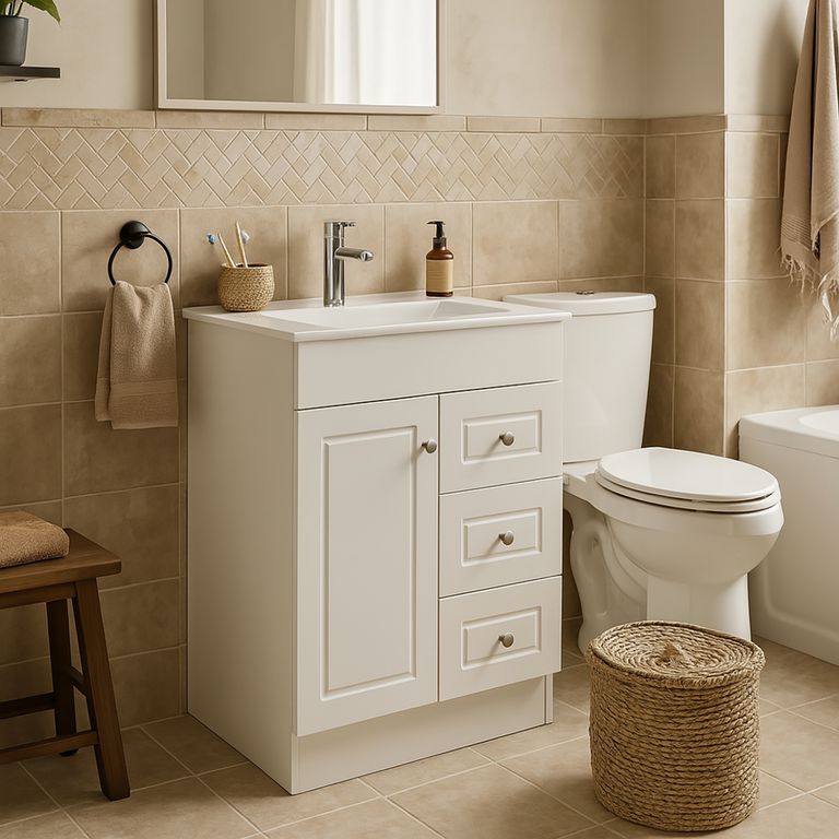 Kit mueble vanitorio B60-PHNB P 60x47x80 cm