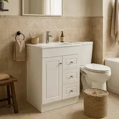 DOMSA - Kit mueble vanitorio B60-PHNB P 60x47x80 cm