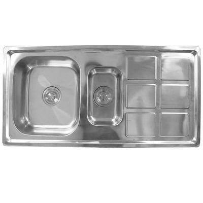 Imagen 2 del producto Lavaplatos Sobreponer 1 Cubeta(s) 100x23x50 cm Acero inoxidable