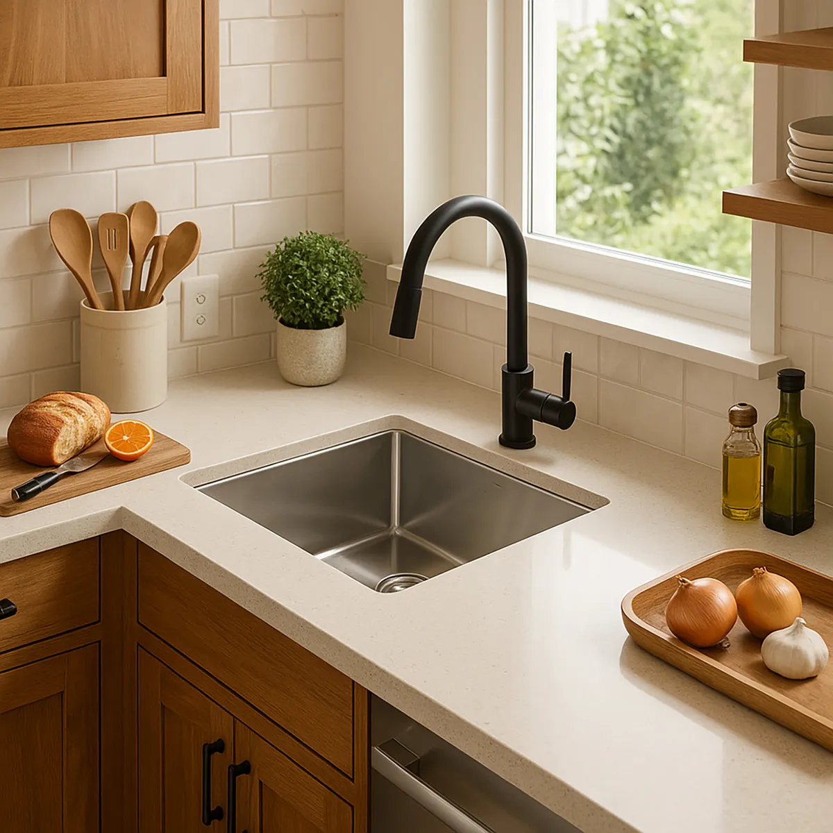 DOMSA - Lavaplatos Bajo Cubierta 1 Cubeta(s) 43x25x40 cm Acero inoxidable