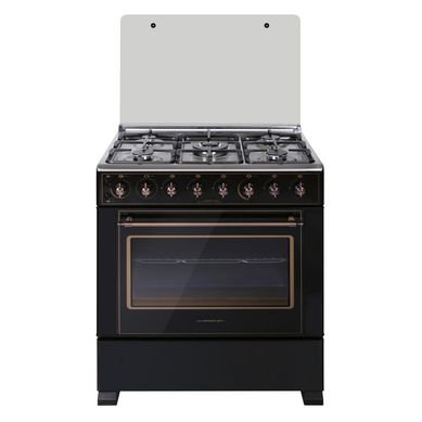 Cocina a Gas 5 Platos Negro/dorado CH-8850RD