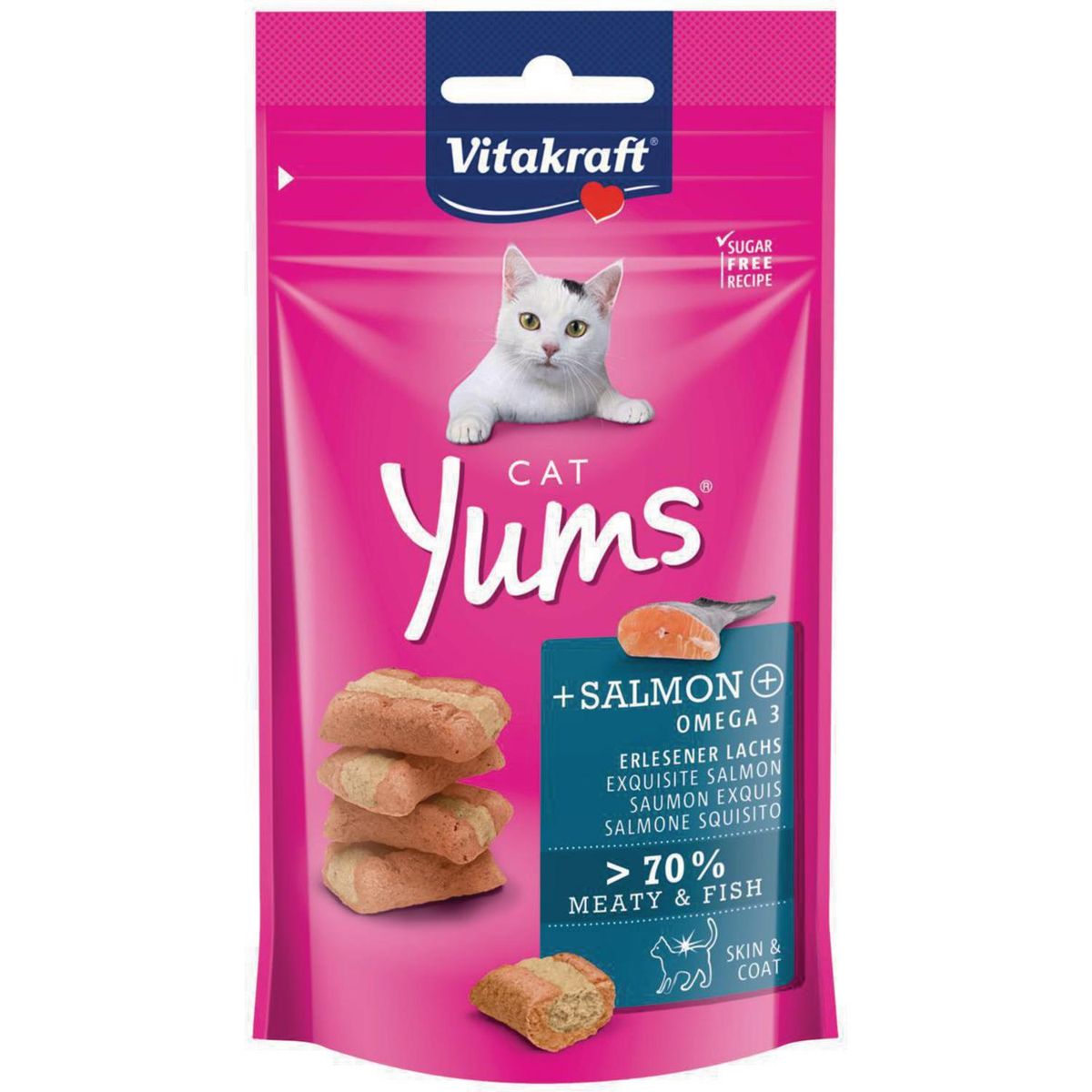 VITAKRAFT - Snack gato yums salmon 40 gr