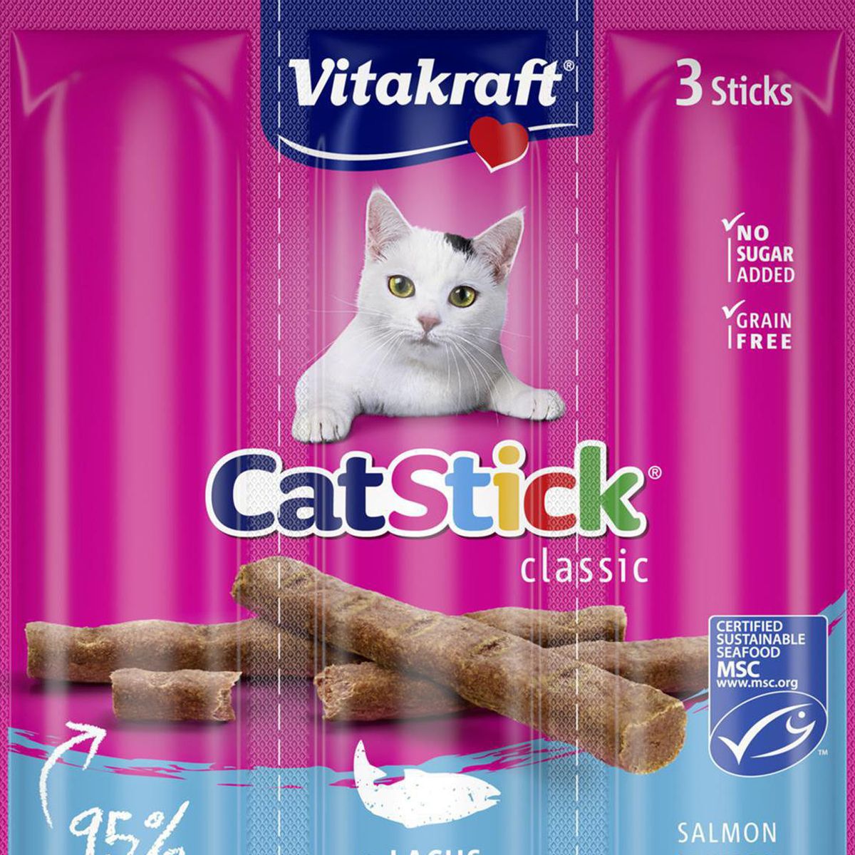 VITAKRAFT - Snack gato stick salmon 18 gr