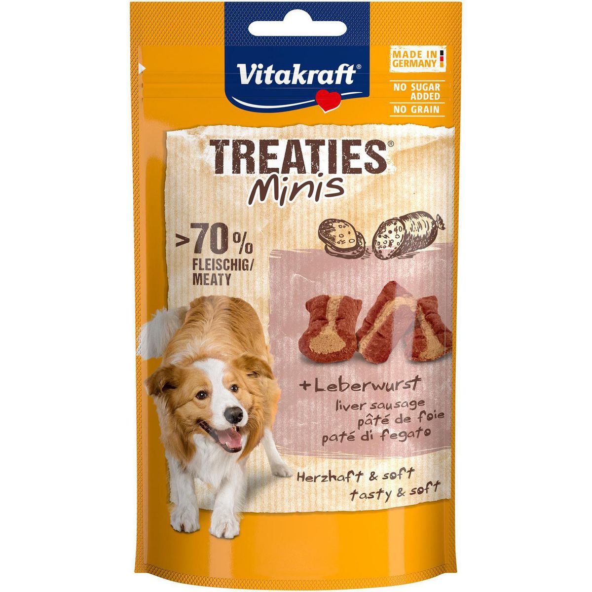 VITAKRAFT - Snack perro treaties mini pate 48 gr