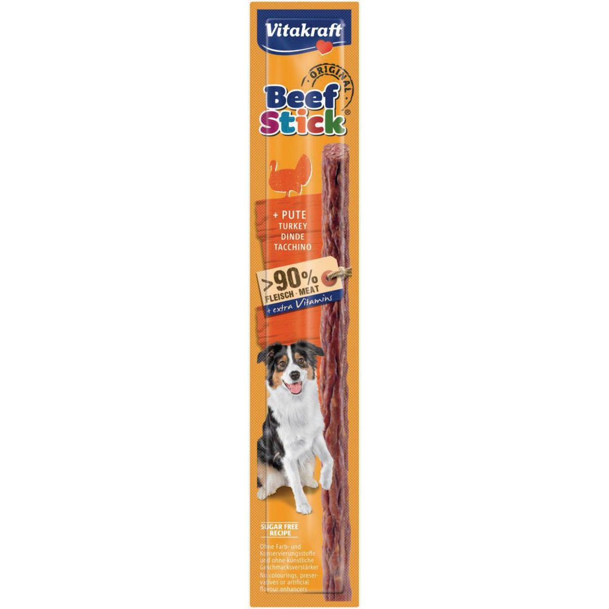VITAKRAFT - Snack perro stick pavo 12 gr