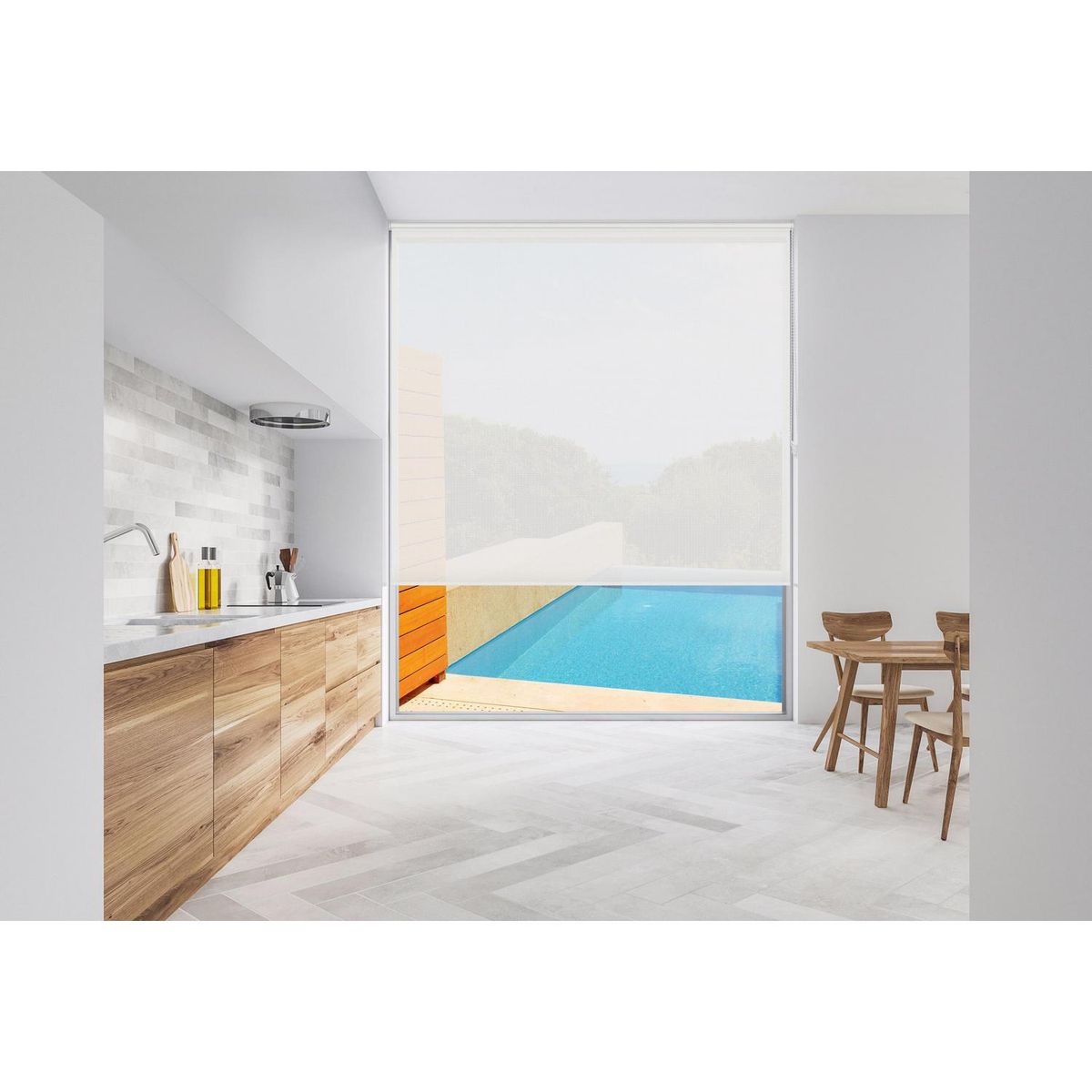 VIEWTEX - Roller screen 1% blanco