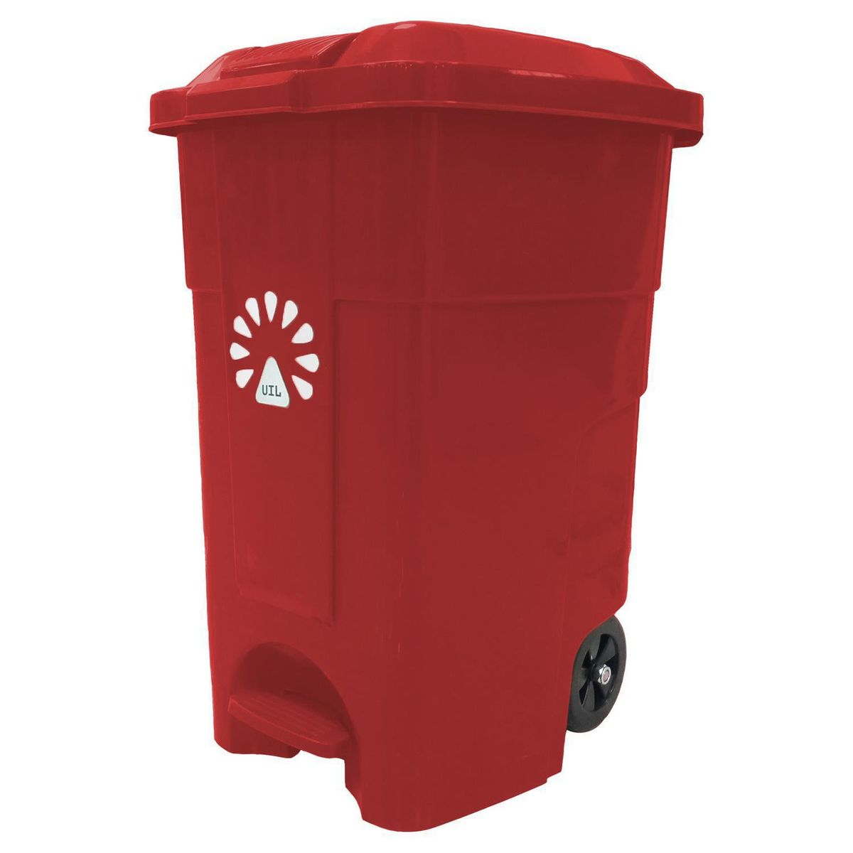 LORENZINI - Basurero 50 Litros Plástico Rojo