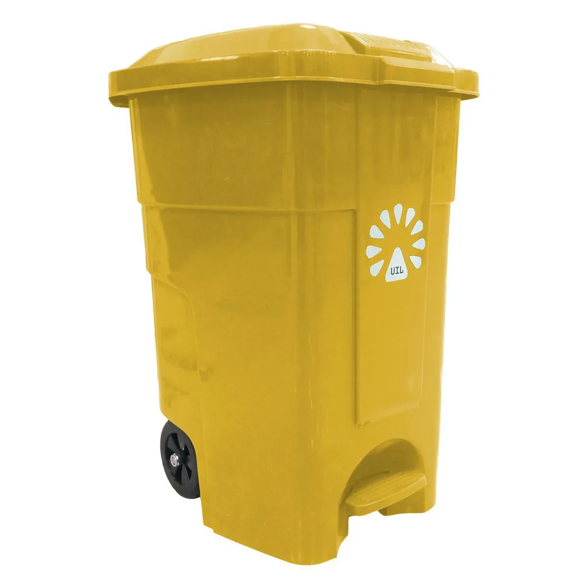 LORENZINI - Basurero 50 Litros Plástico Amarillo