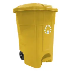 LORENZINI - Basurero 50 Litros Plástico Amarillo