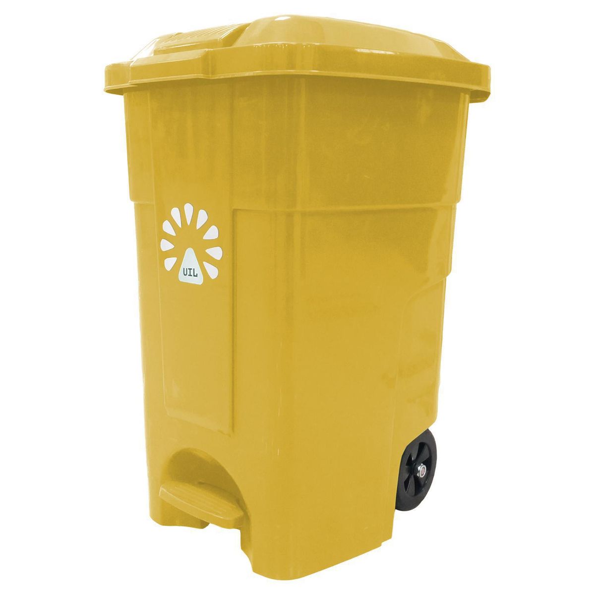 LORENZINI - Basurero 50 Litros Plástico Amarillo