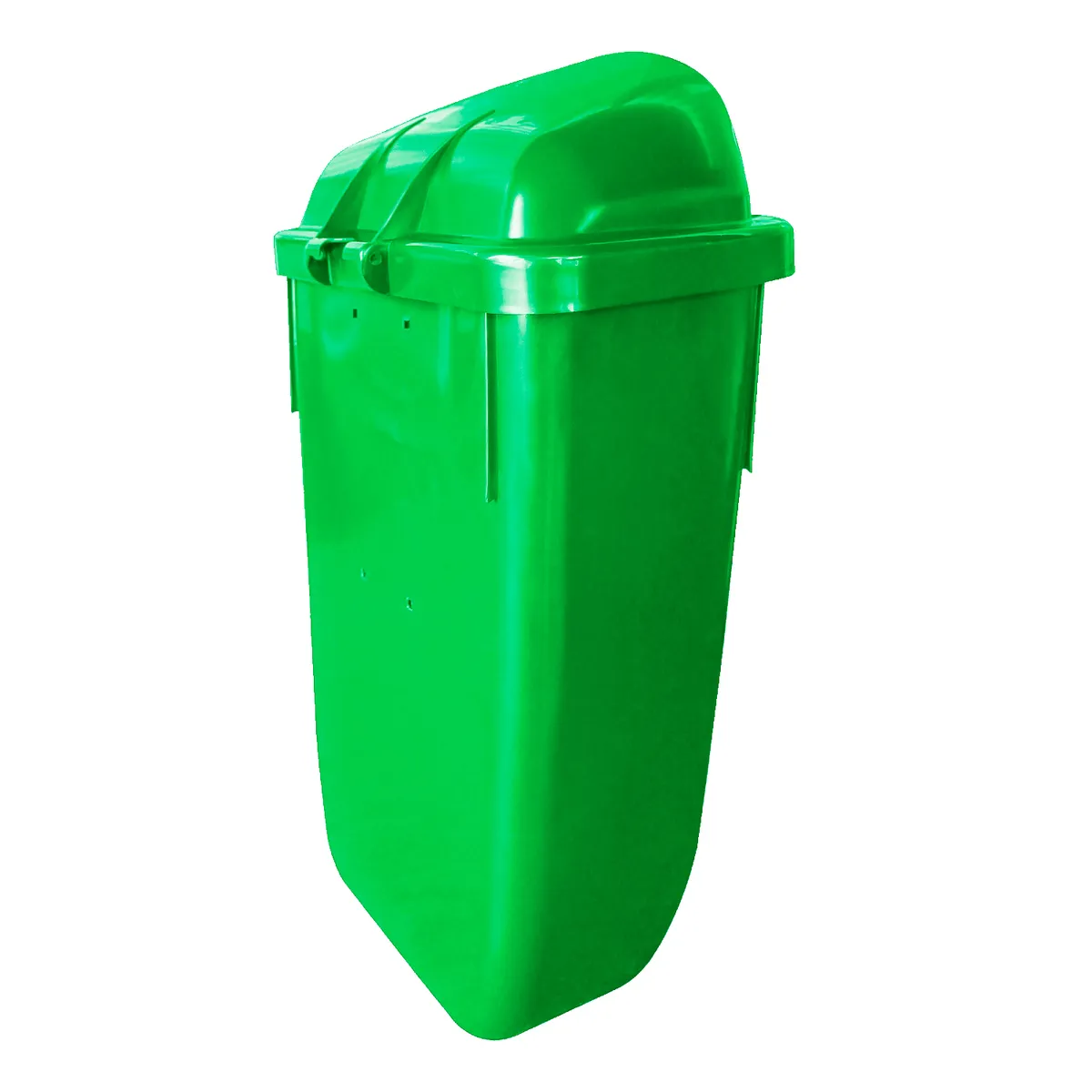 Basurero 50 Litros Plástico Verde, marca LORENZINI - Foto 2