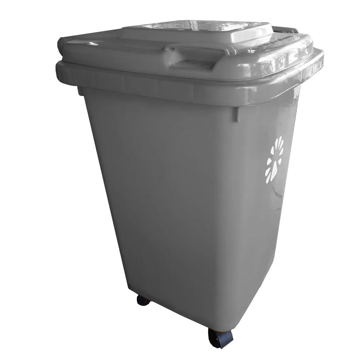 LORENZINI - Basurero con Tapa 50 Litros Plástico Gris