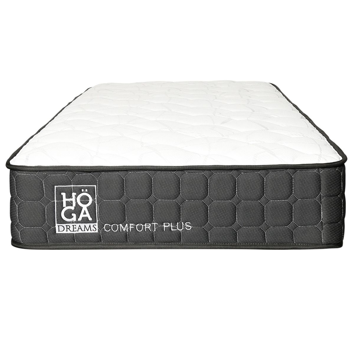HOGADREAMS - Colchón Comfort Plus Resorte Pocket 1 Plaza