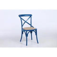 JUST HOME COLLECTION - Silla Vatagge Recta AZUL 88x44x46 cm
