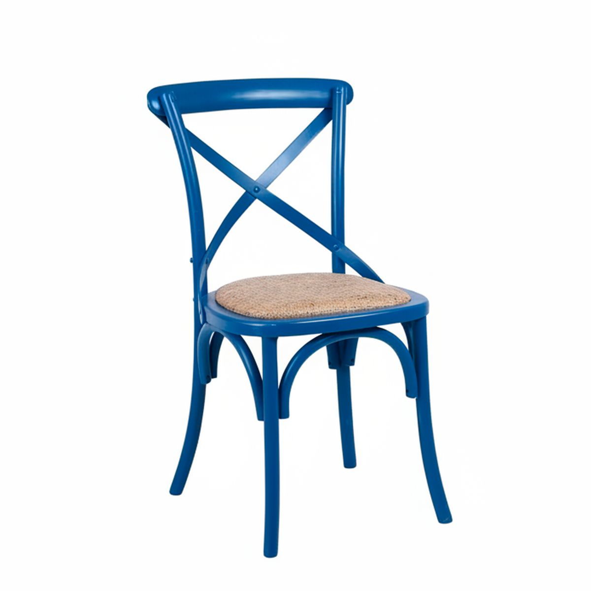JUST HOME COLLECTION - Silla Vatagge Recta AZUL 88x44x46 cm