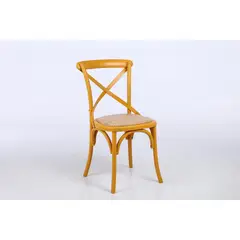 JUST HOME COLLECTION - Silla Vatagge Recta Amarillo 88x44x46 cm