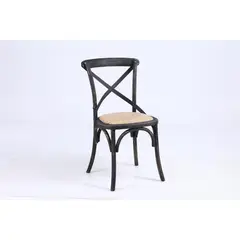 JUST HOME COLLECTION - Silla Vatagge Recta CHOCOLATE VINTAGE 88x44x46 cm