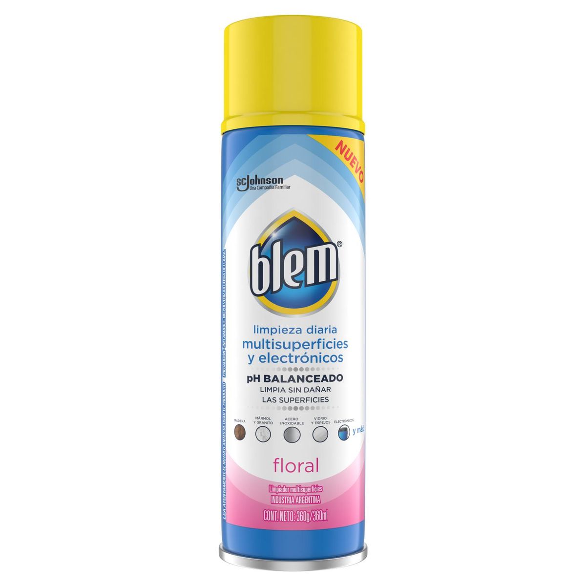 Lustramueble floral aerosol 360 ml, marca BLEM - Foto Principal