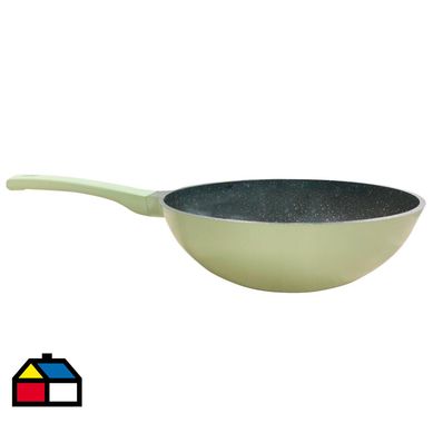 Wok 28 cm vintage pistacho.