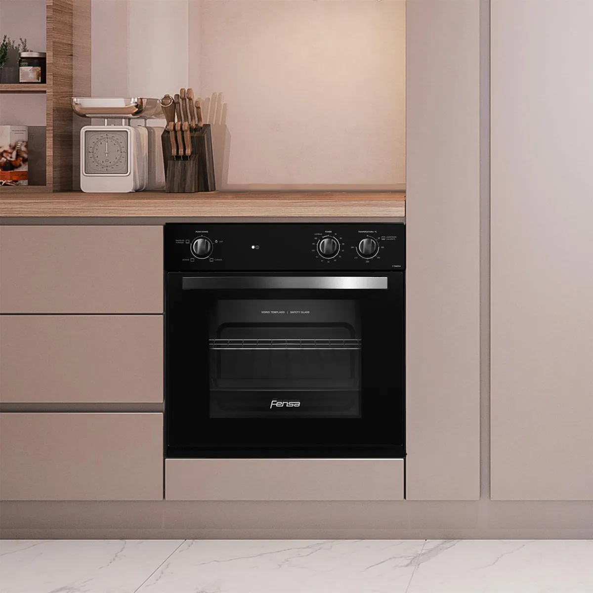 FENSA - Horno Eléctrico Empotrado 66 Litros FHE 1060 NA