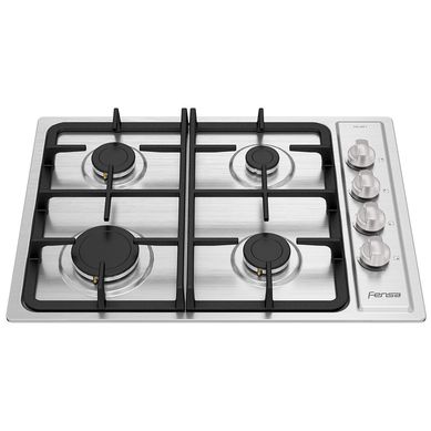 Encimera a gas 4 quemadores Inox