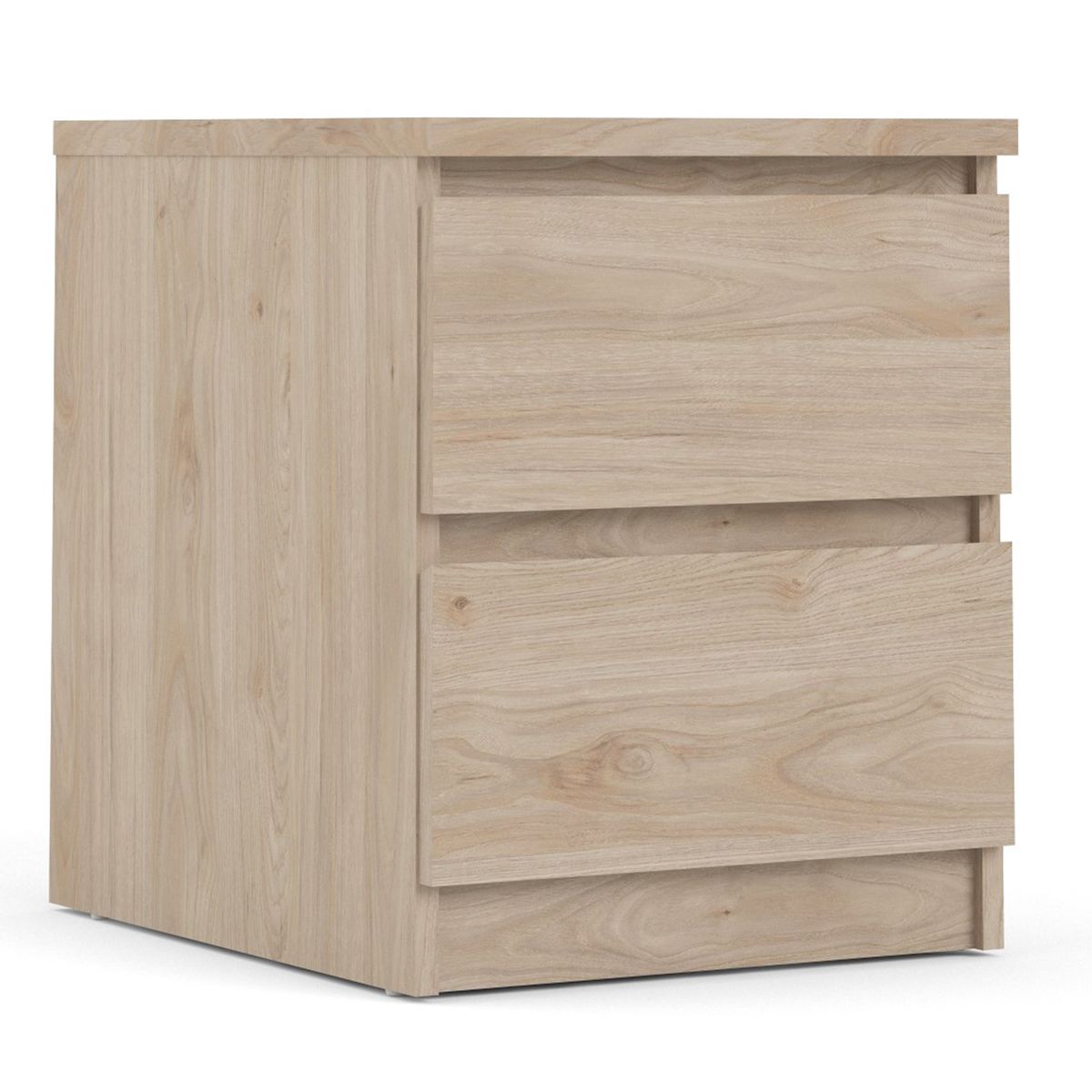 TVILUM - Velador 2 Cajón(es) Naia 40.4x49.5x50 cm Café