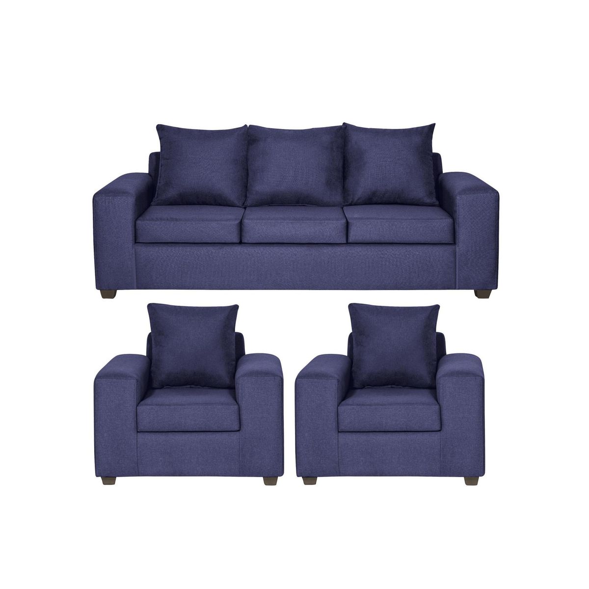 INTERMUEBLES - Living 5 cuerpos Kahlo 225x86x80 cm Azul