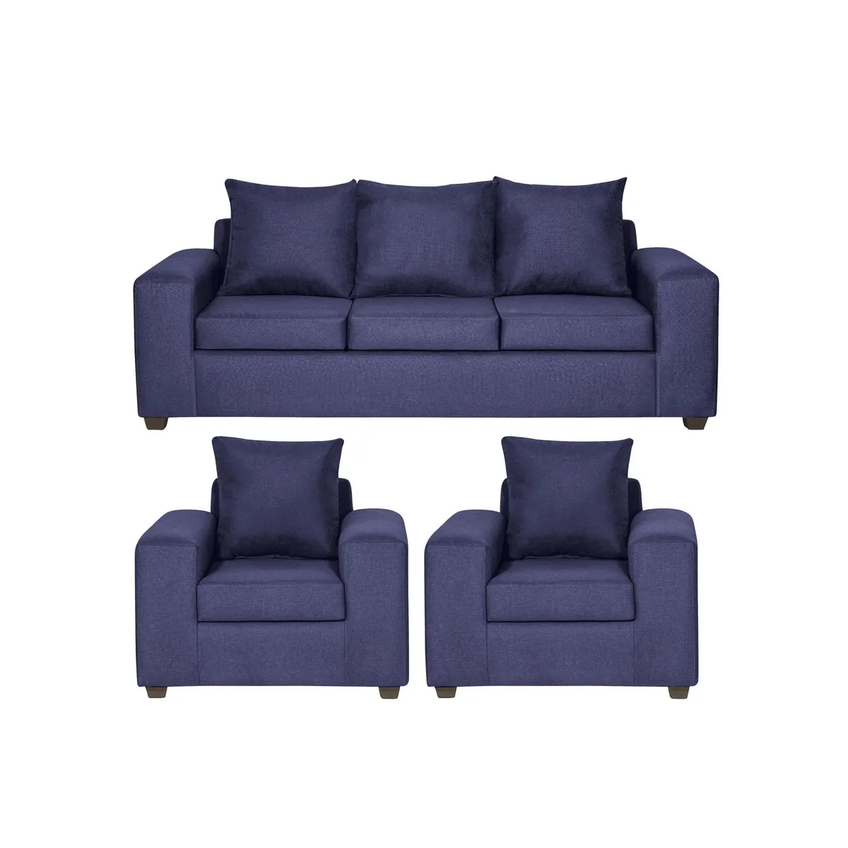 INTERMUEBLES - Living 5 cuerpos Kahlo 225x86x80 cm Azul