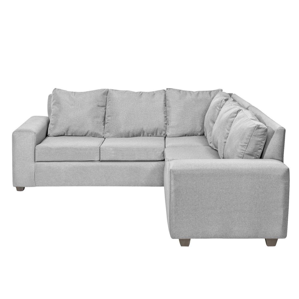 INTERMUEBLES - Sofá Seccional 5 cuerpos Kahlo 215x86x217 cm Gris Claro