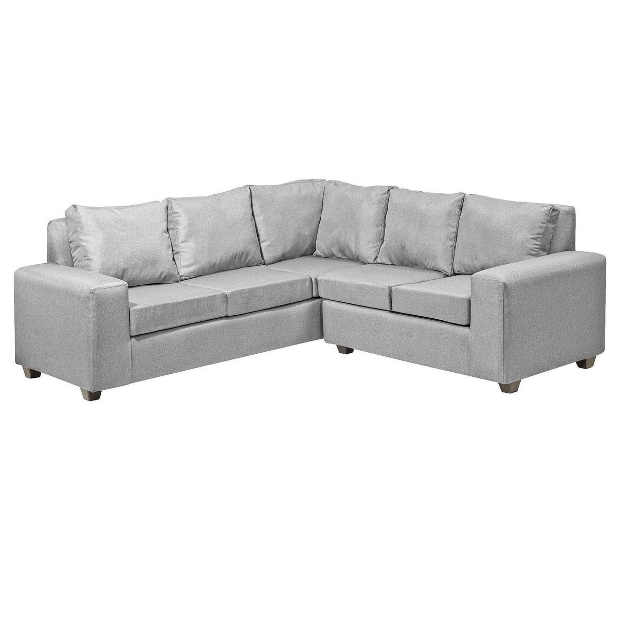 INTERMUEBLES - Sofá Seccional 5 cuerpos Kahlo 215x86x217 cm Gris Claro