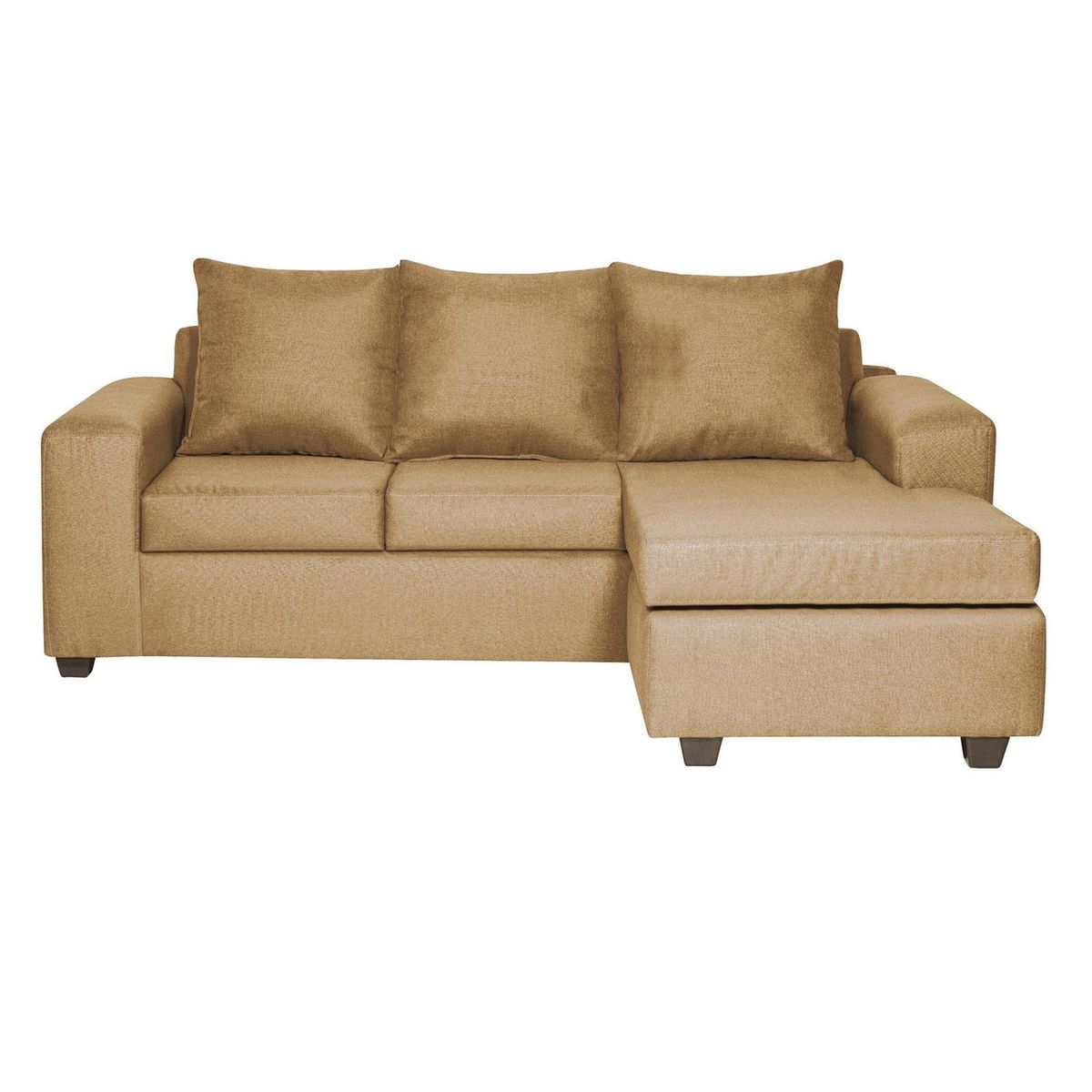 INTERMUEBLES - Sofá Modular 4 cuerpos Kahlo 225x86x142 cm Oro