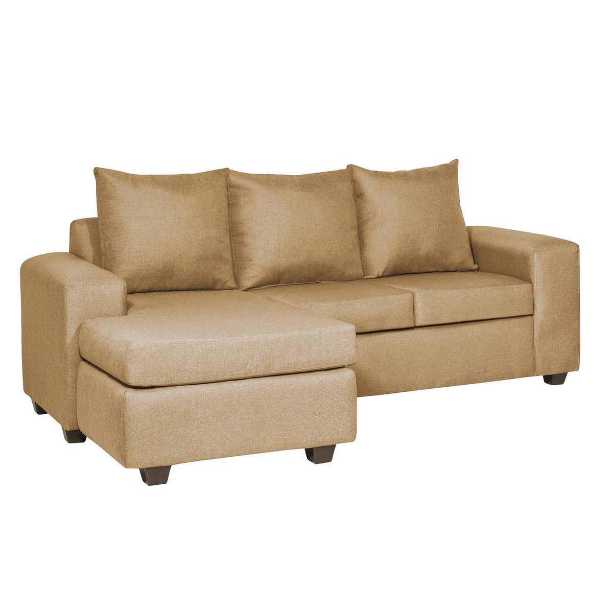 INTERMUEBLES - Sofá Modular 4 cuerpos Kahlo 225x86x142 cm Oro