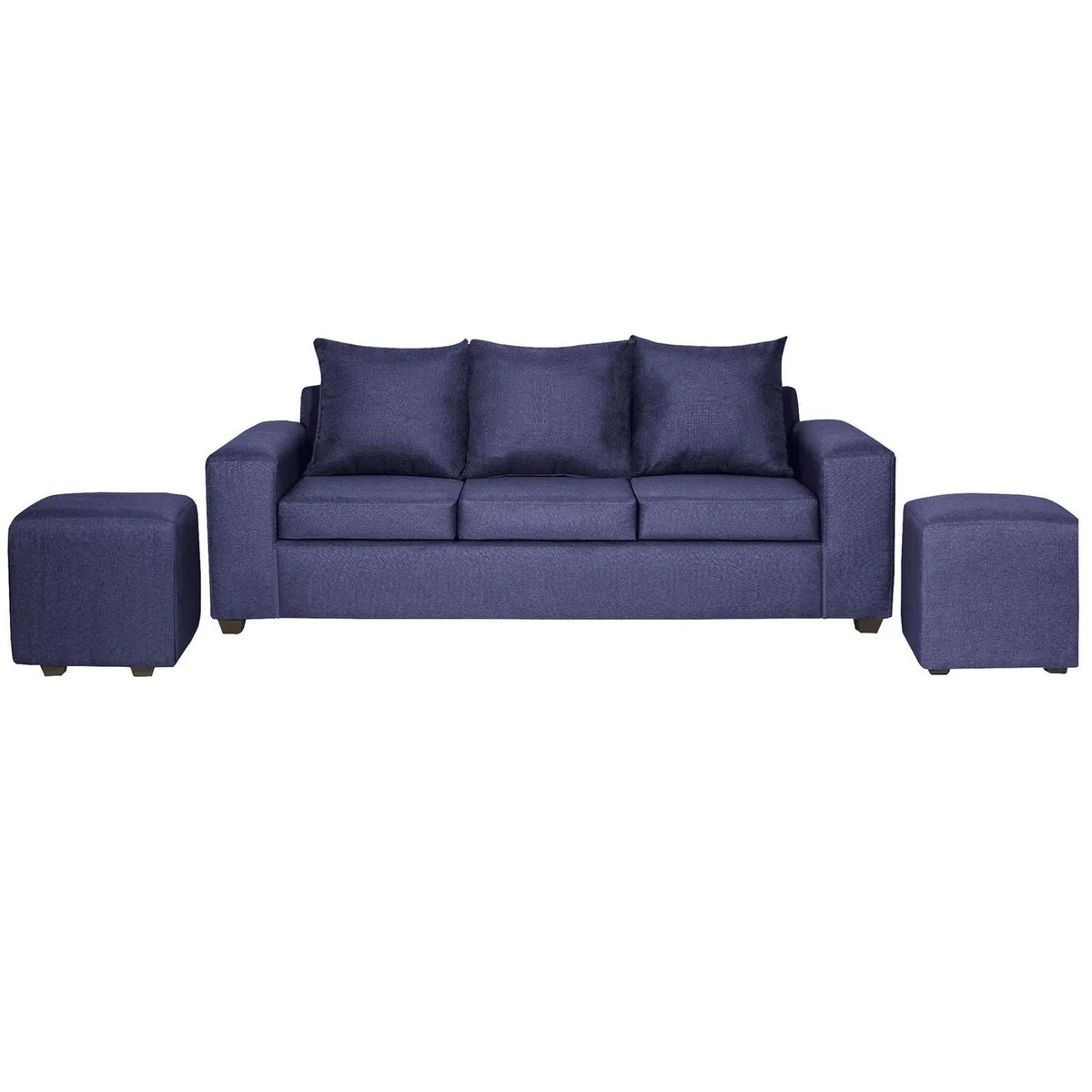 INTERMUEBLES - Living 5 cuerpos Kahlo 225x86x80 cm Azul