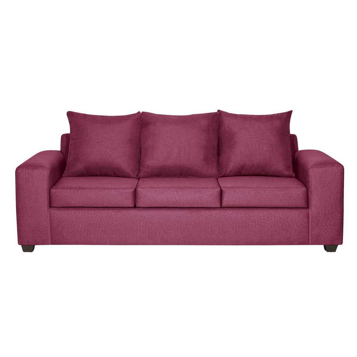 INTERMUEBLES - Living 5 cuerpos Kahlo 225x86x80 cm Burdeo