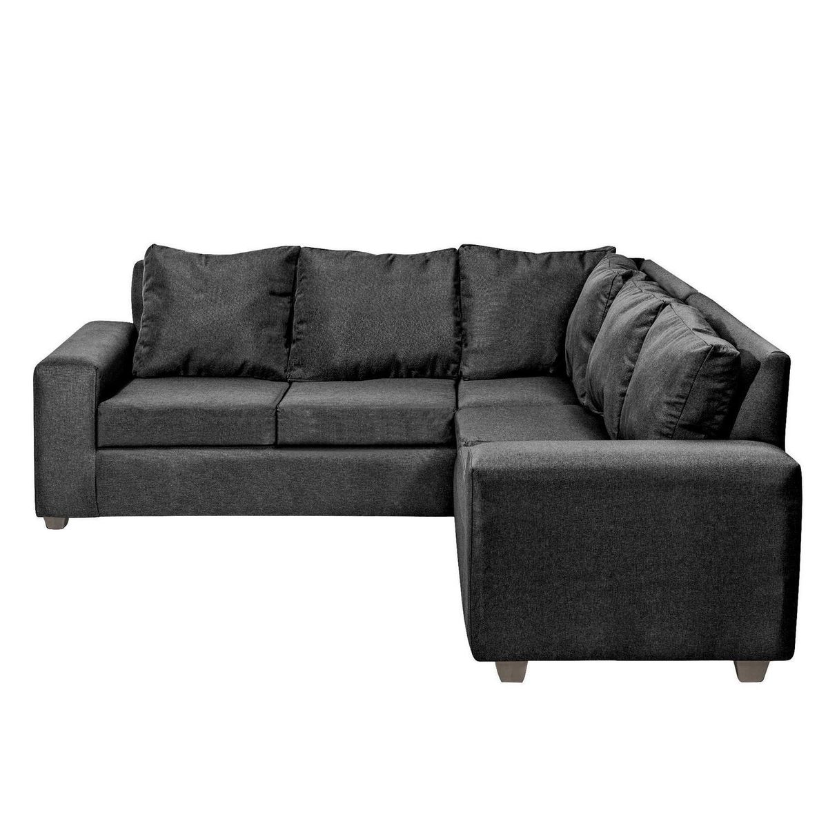 INTERMUEBLES - Sofá Seccional 5 cuerpos Kahlo 215x86x217 cm Negro