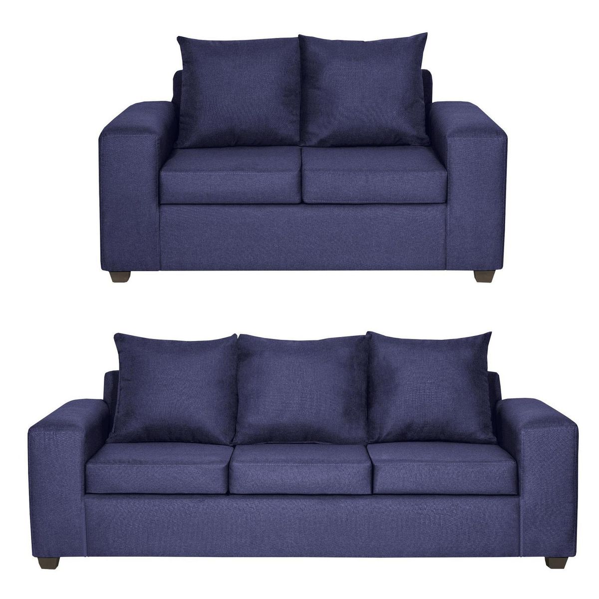 INTERMUEBLES - Living 5 cuerpos Kahlo 225x86x80 cm Azul