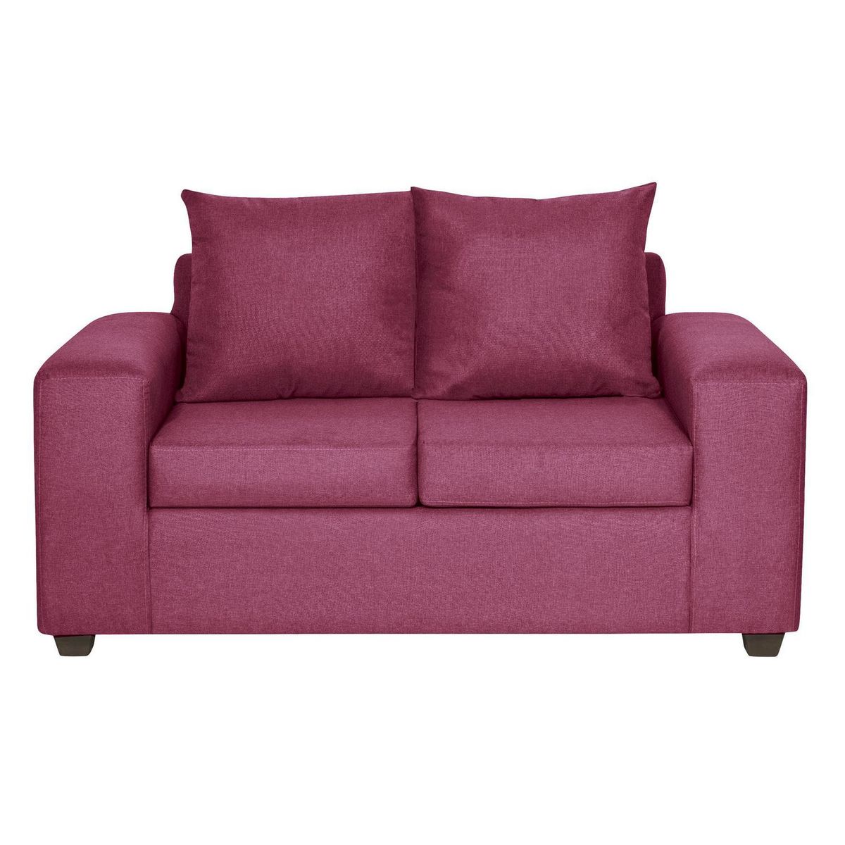 INTERMUEBLES - Living 5 cuerpos Kahlo 225x86x80 cm Burdeo