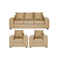 INTERMUEBLES - Living 5 cuerpos Kahlo 225x86x80 cm Café