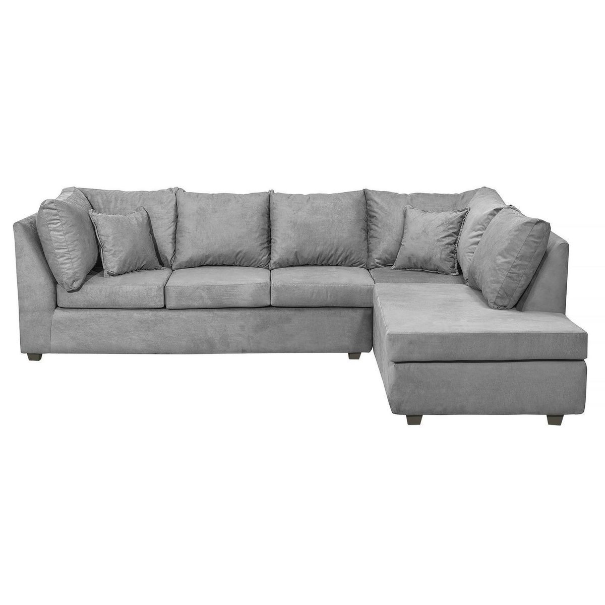 INTERMUEBLES - Sofá Seccional 5 cuerpos Atalanta 293x83x217 cm Gris