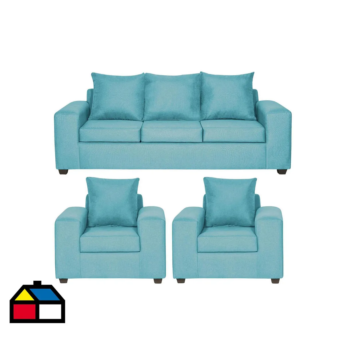 INTERMUEBLES - Living 5 cuerpos Kahlo 225x86x80 cm Calipso