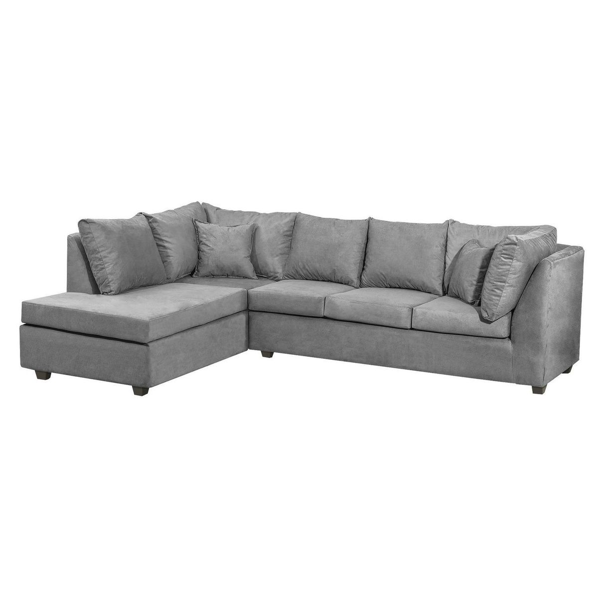 INTERMUEBLES - Sofá Seccional 5 cuerpos Atalanta 293x83x217 cm Gris