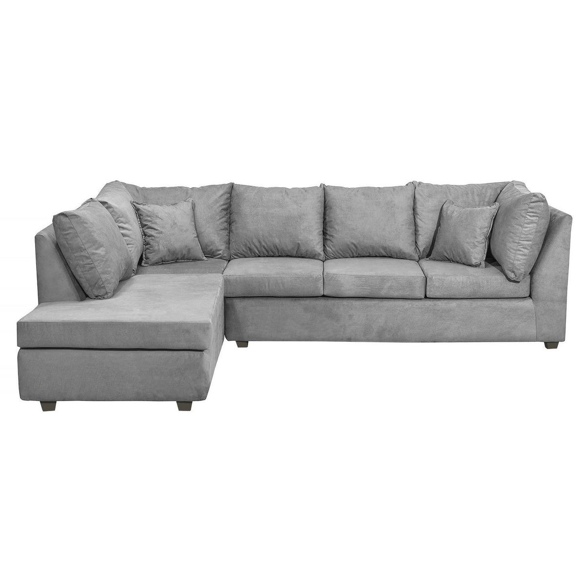 INTERMUEBLES - Sofá Seccional 5 cuerpos Atalanta 293x83x217 cm Gris