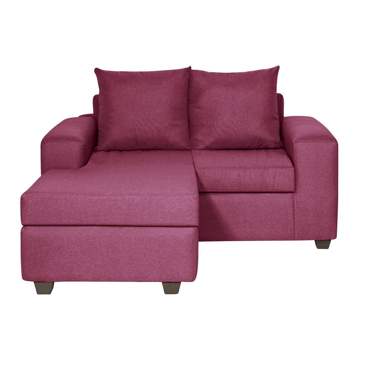 INTERMUEBLES - Sofá Modular 3 cuerpos Kahlo 167x86x142 cm Burdeo