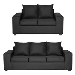 INNOVAMUEBLES - Living 5 cuerpos Kahlo 225x86x80 cm Nego