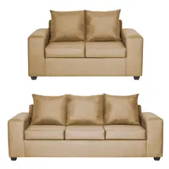 INTERMUEBLES - Living 5 cuerpos Kahlo 225x86x80 cm Café