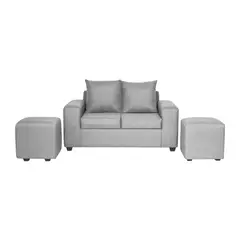 INNOVAMUEBLES - Living 2 cuerpos Kahlo 167x86x80 cm Gris Claro