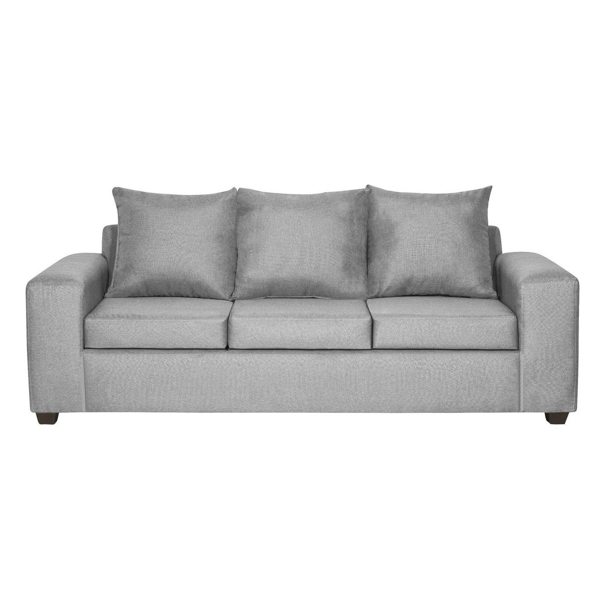 INTERMUEBLES - Living 3 cuerpos Kahlo 225x86x80 cm Gris Claro